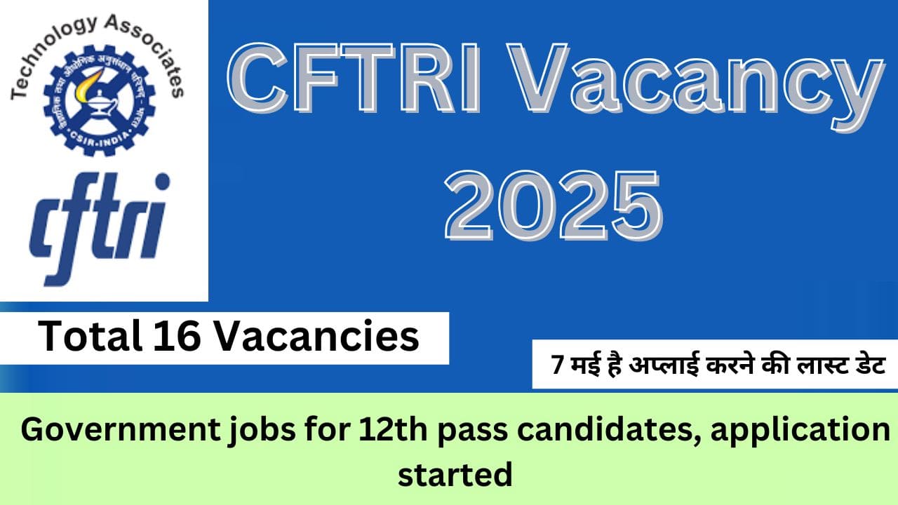 CFTRI Vacancy 2025